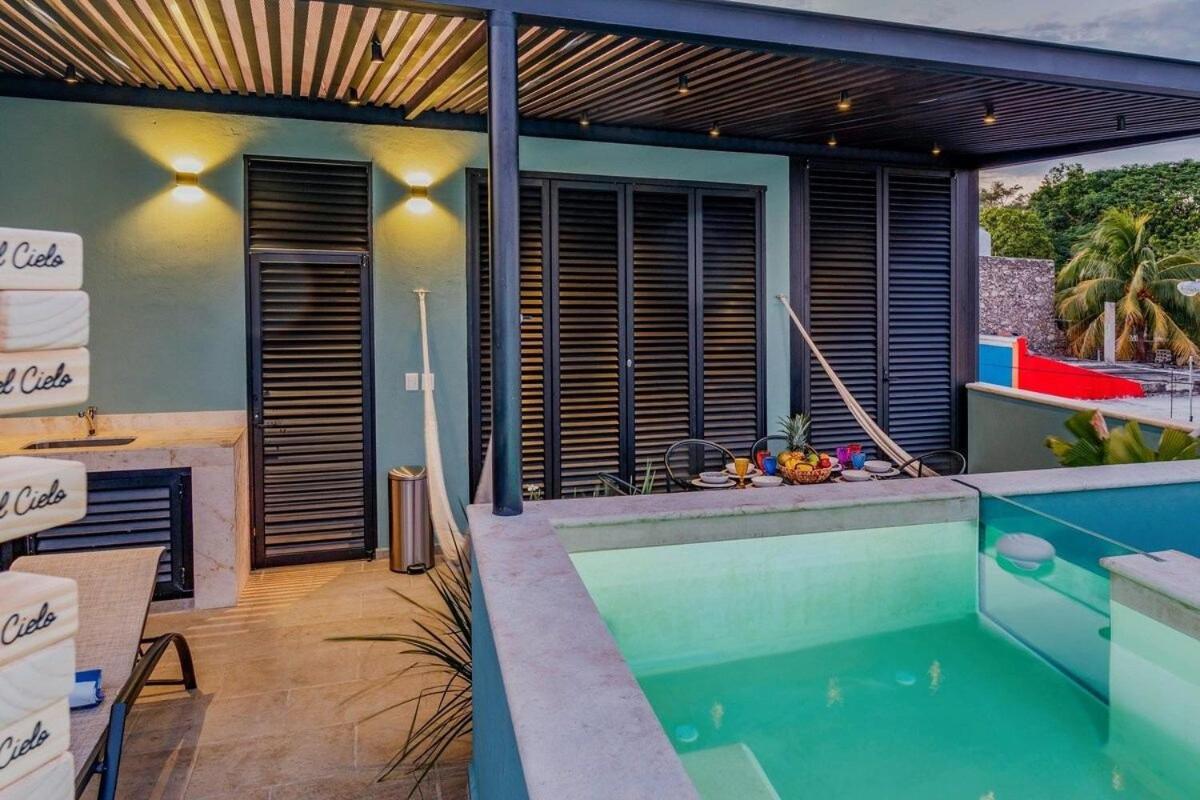 Rincon Del Cielo Rooftop With Glass Walled Pool メリダ エクステリア 写真